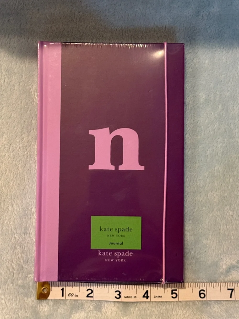 kate spade Purple and Lavender Hardcover Journal with Monogram